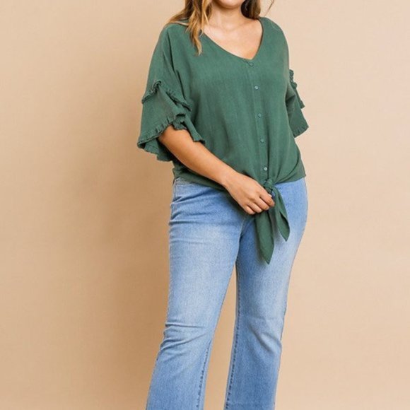 Umgee Linen Bohemian Top - Picture 6 of 14